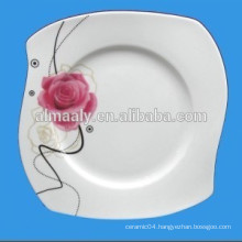 10.5" porcelain square dinner plates